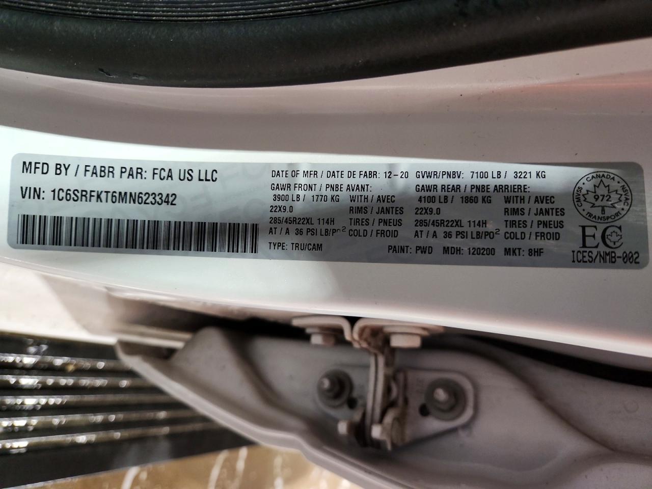 2021 RAM 1500