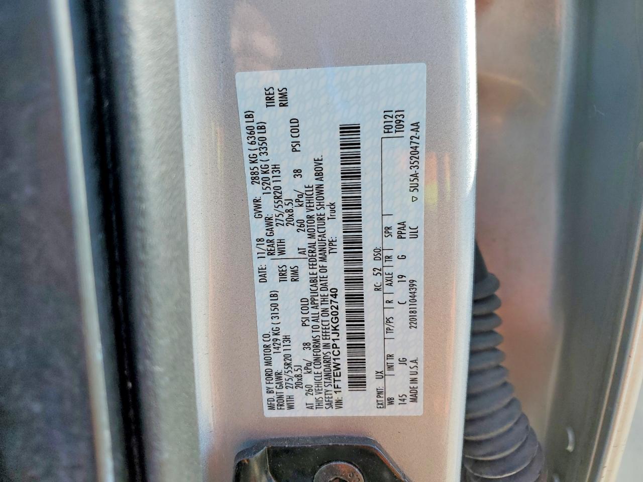 2018 FORD F-150 Lightning