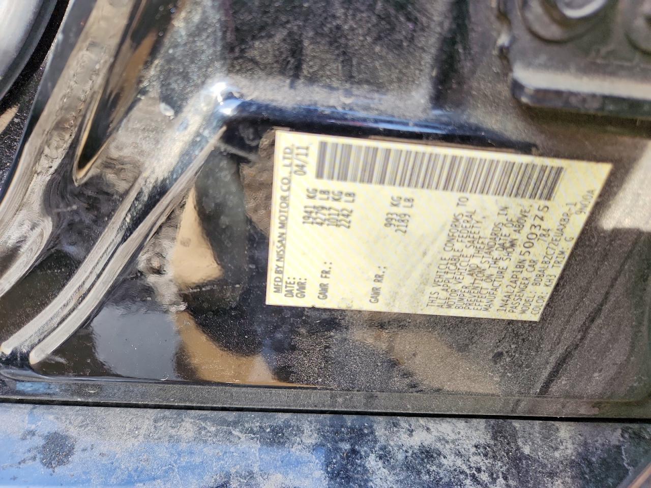 2011 NISSAN ALTIMA