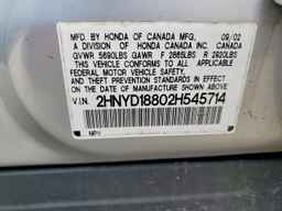 2002 ACURA MDX