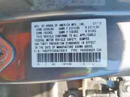 2012 HONDA ACCORD