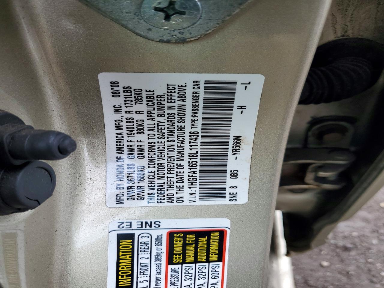 2008 HONDA CIVIC
