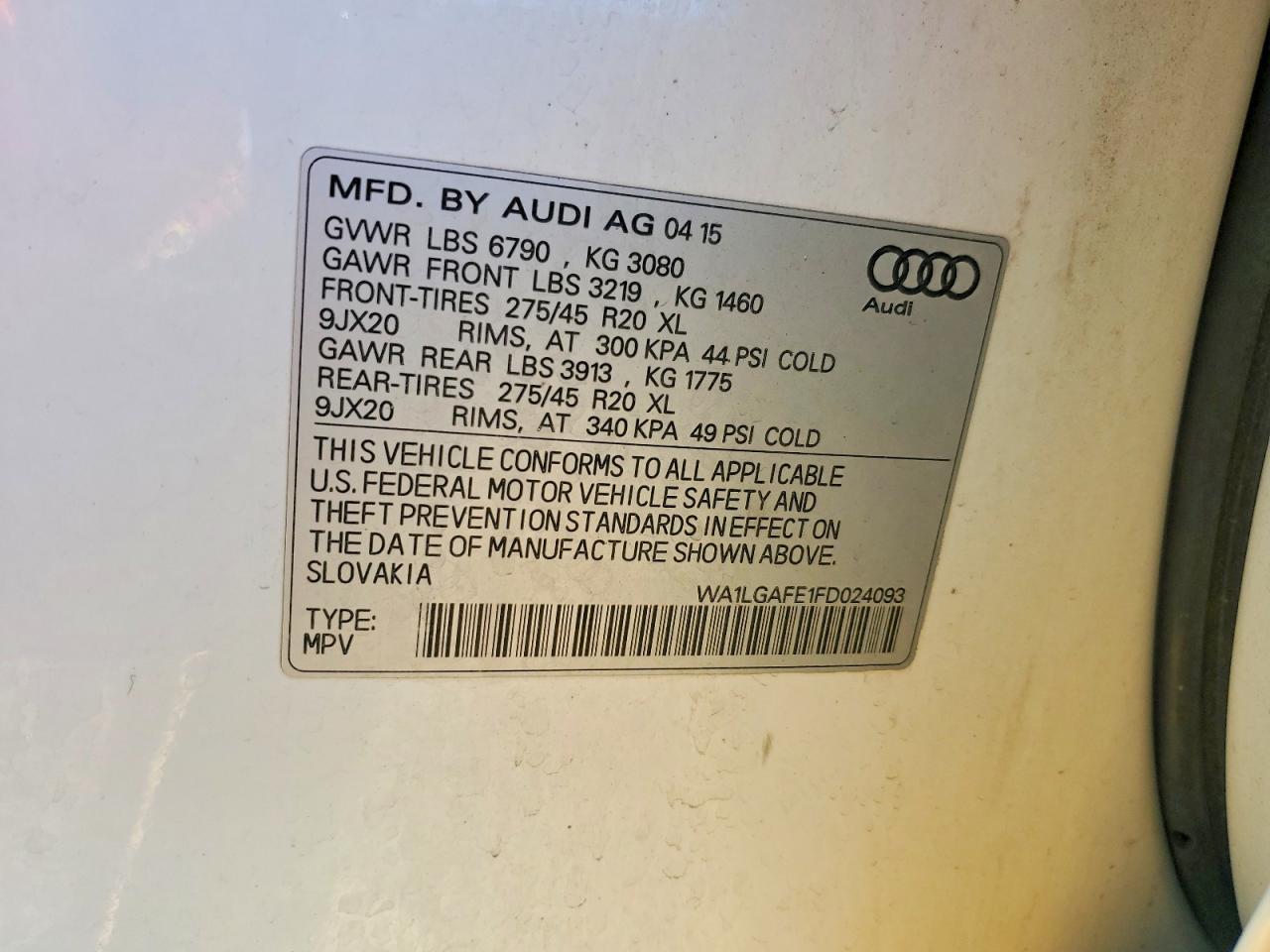 2015 AUDI Q7