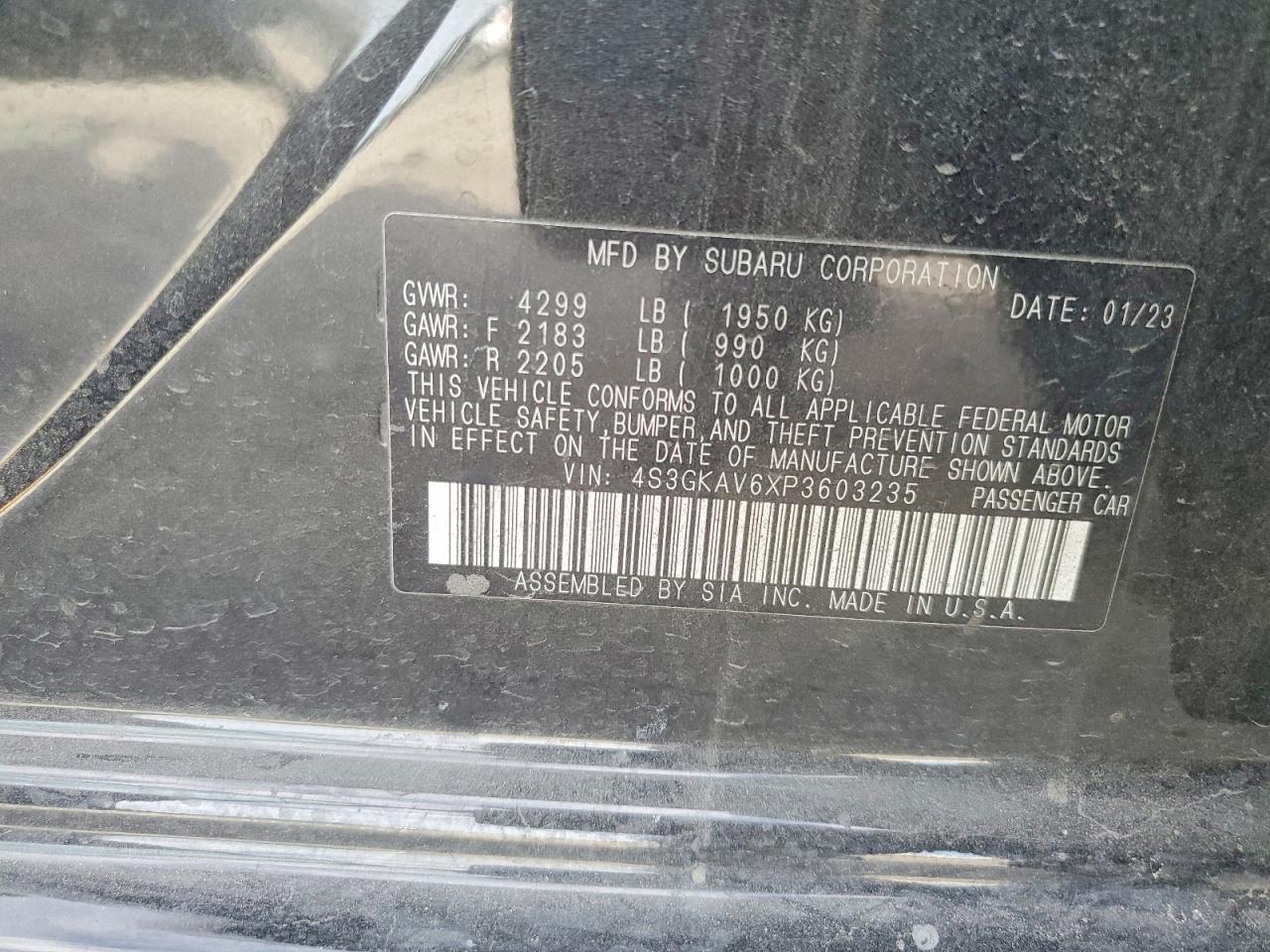 2023 SUBARU IMPREZA