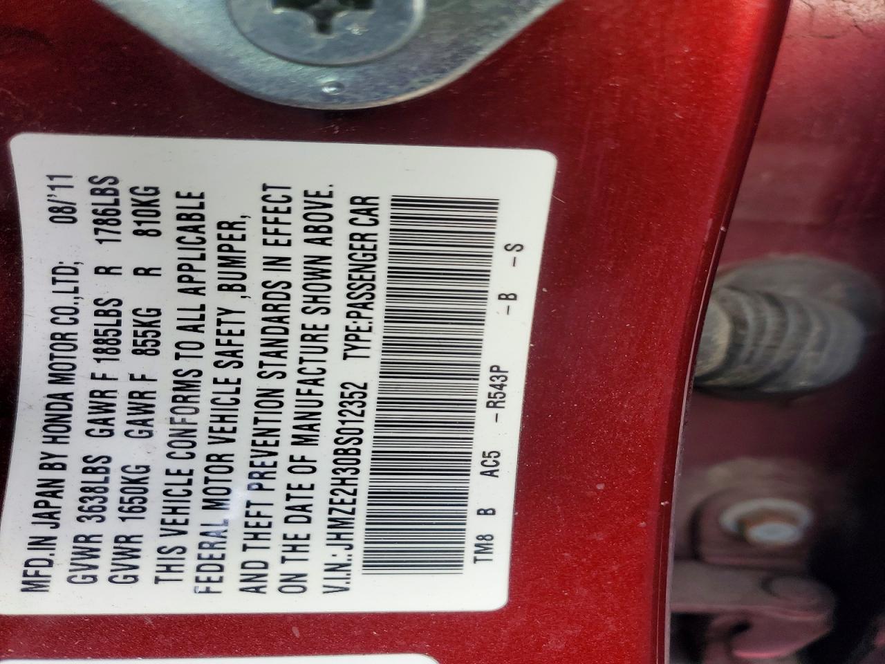 2011 HONDA Insight
