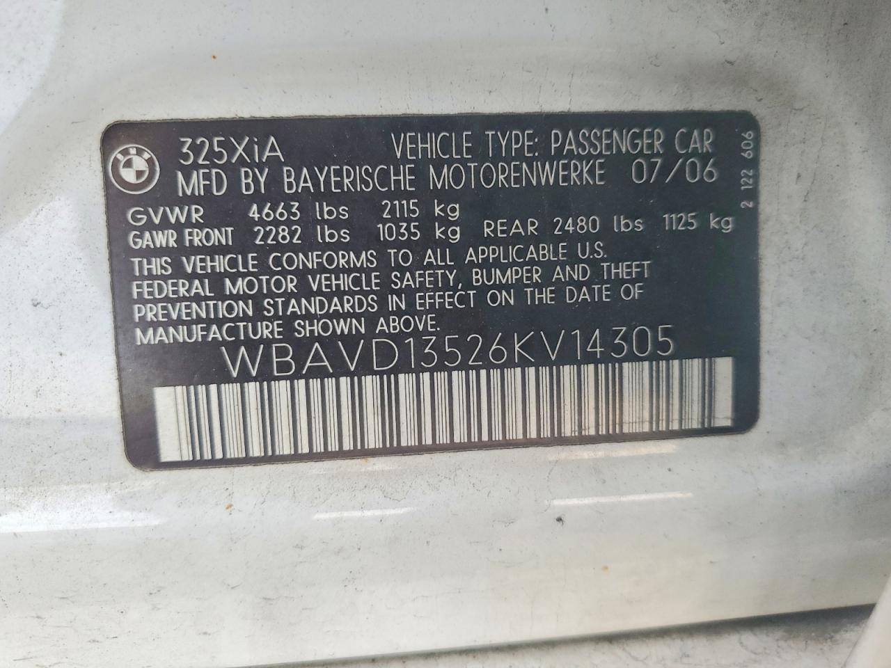 2006 BMW 3 SERIES