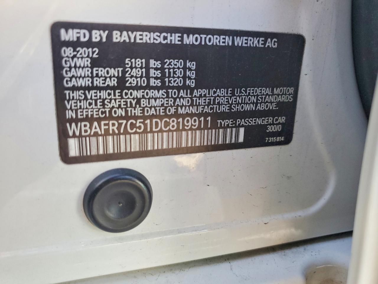2013 BMW 5 series