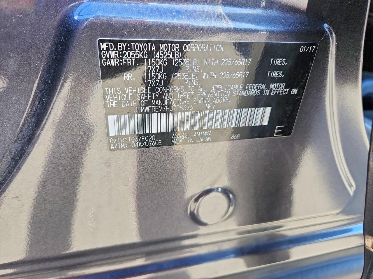 2017 TOYOTA RAV4
