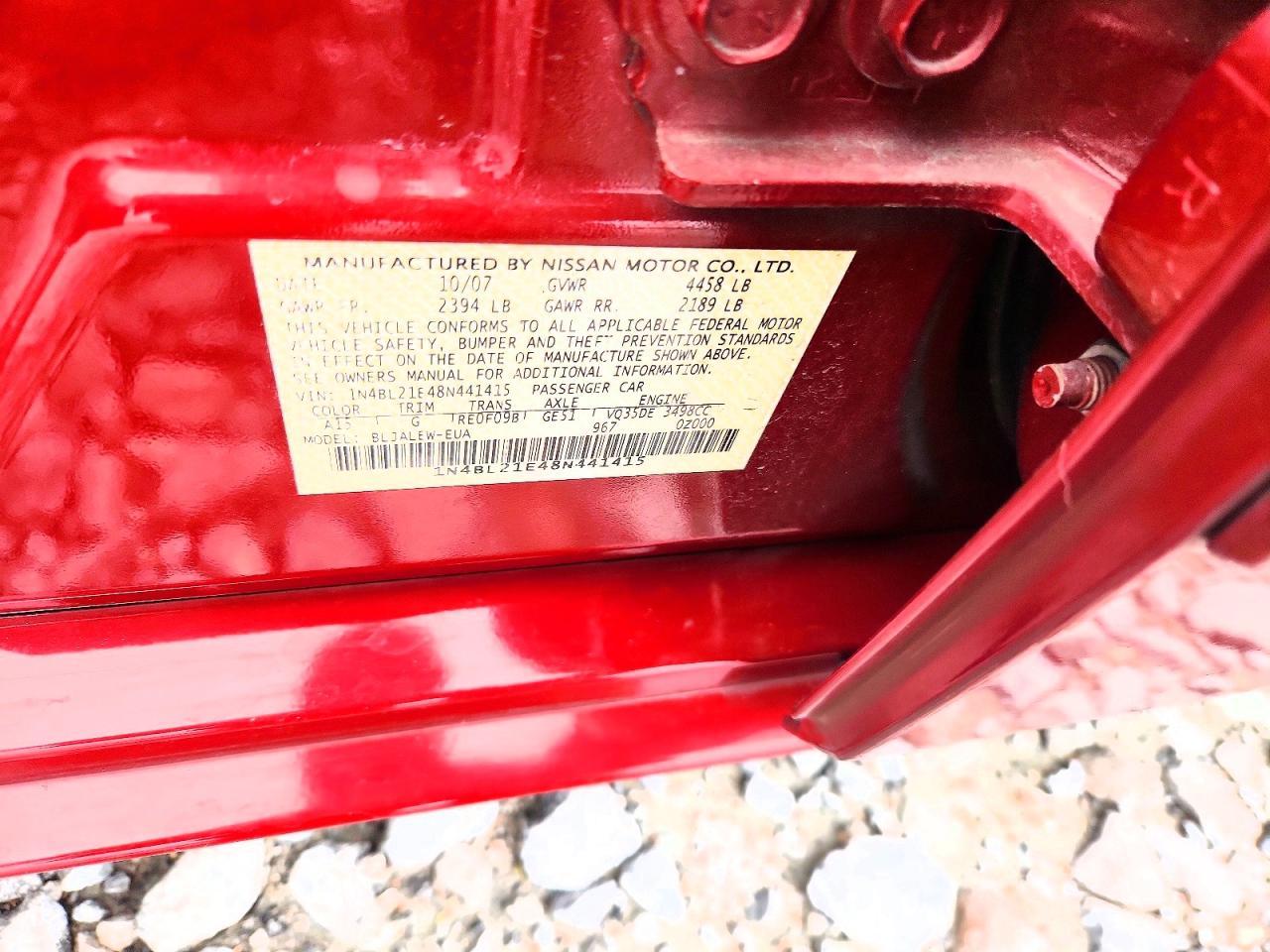 2008 NISSAN ALTIMA