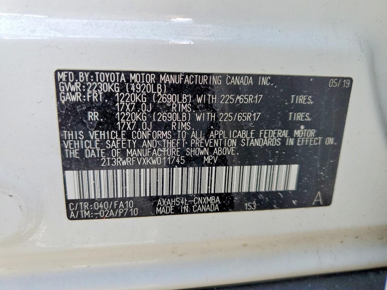2019 TOYOTA RAV4