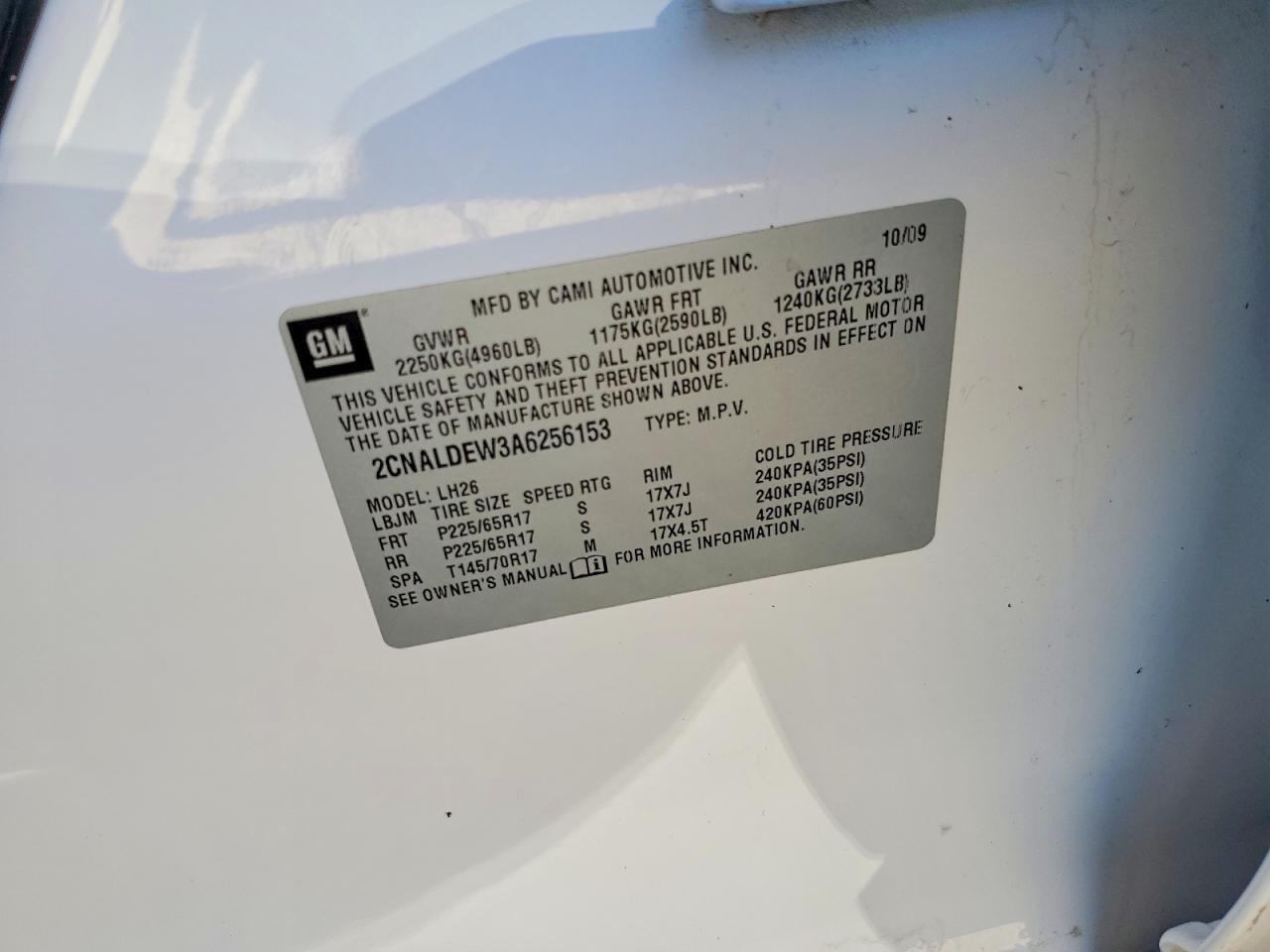 2010 CHEVROLET