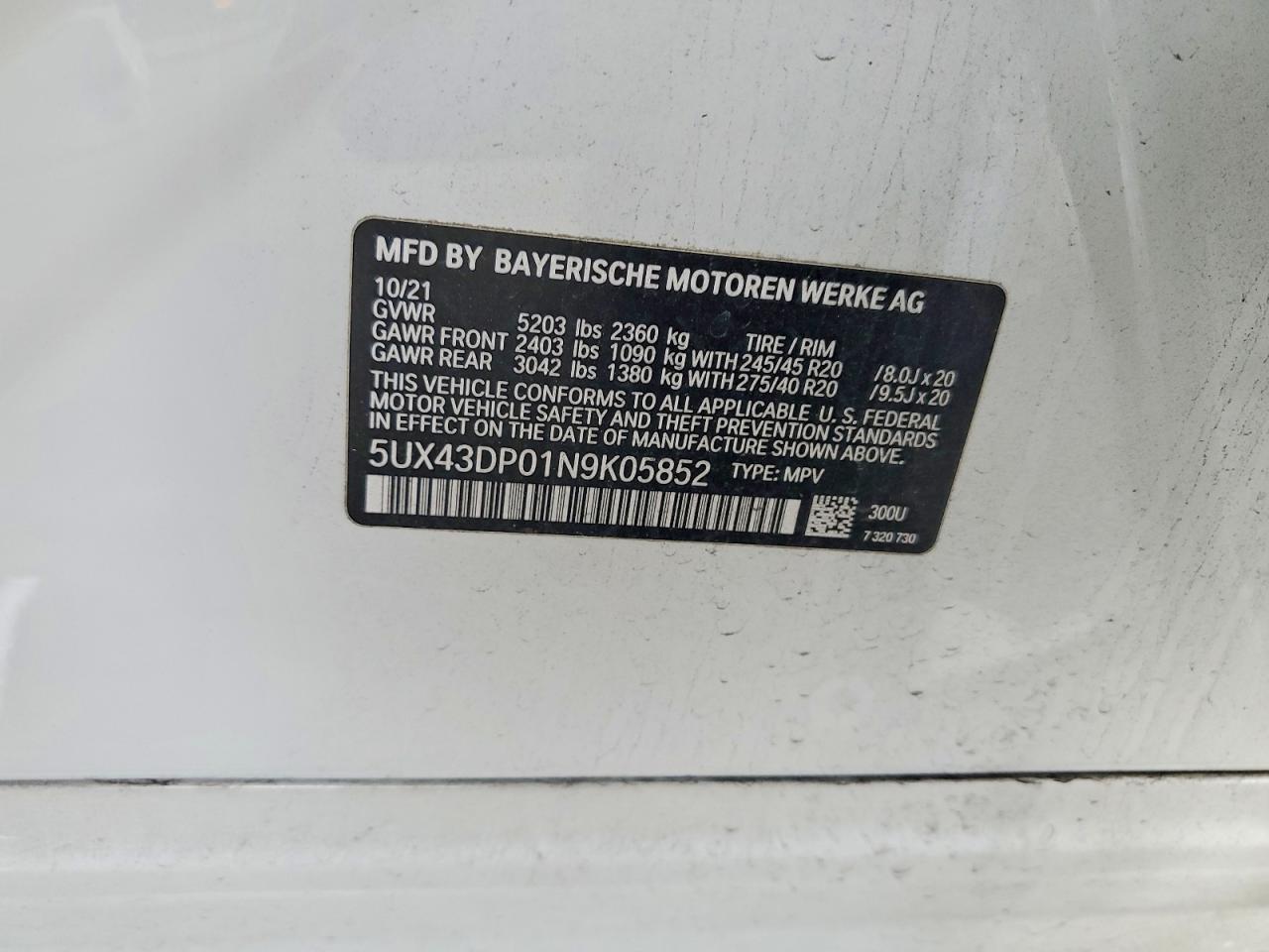 2022 BMW X3