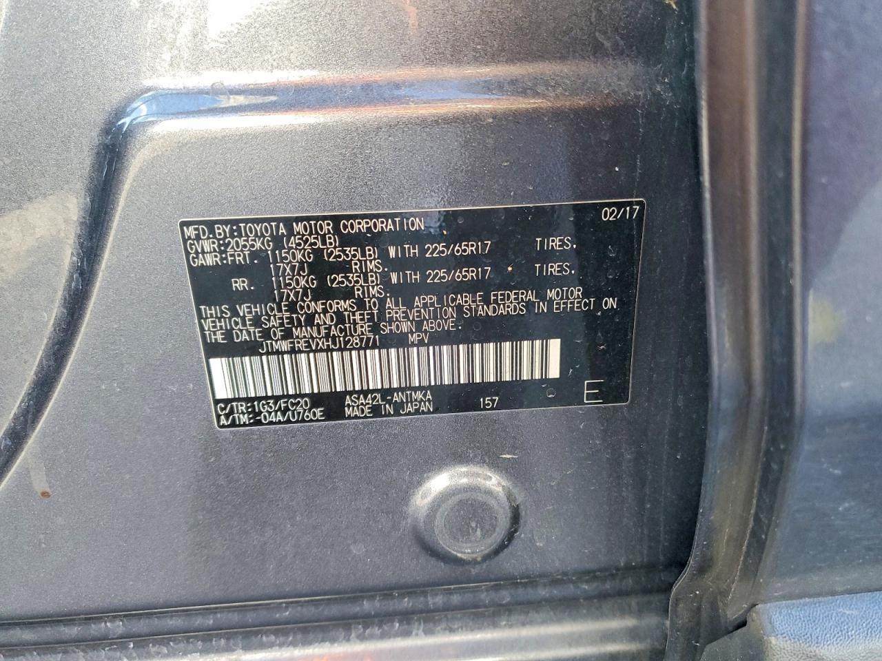 2017 TOYOTA RAV4
