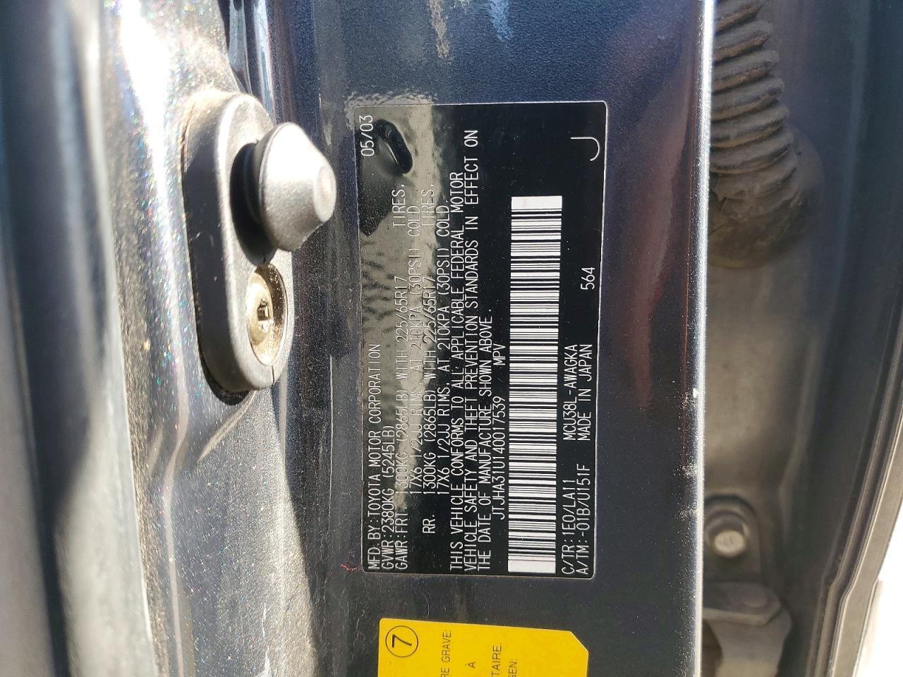 2004 LEXUS Rx 330