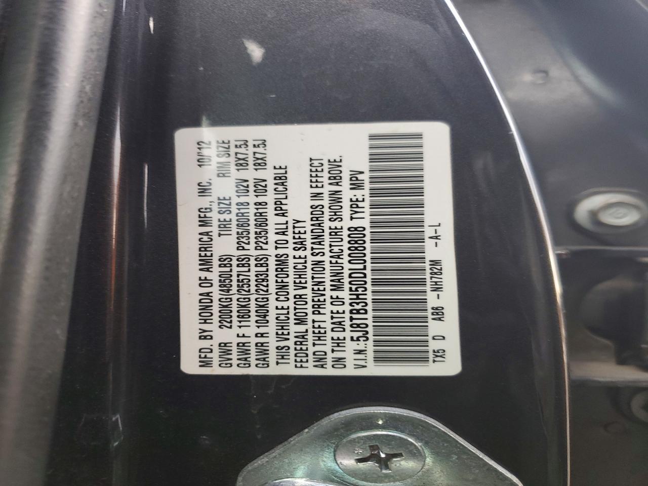 2013 ACURA RDX