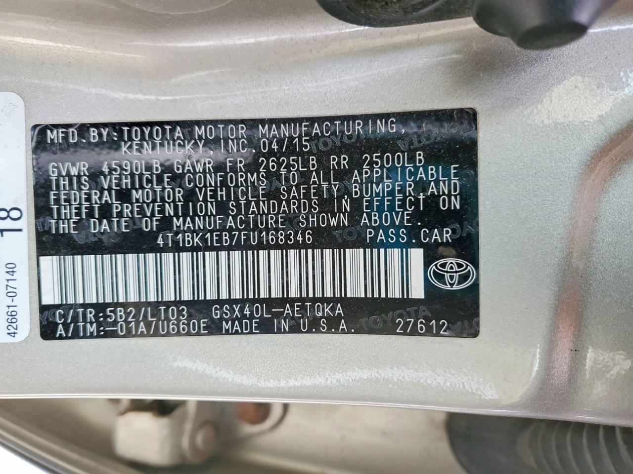 2015 TOYOTA Avalon