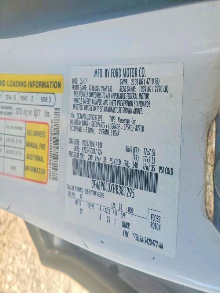2017 FORD FUSION