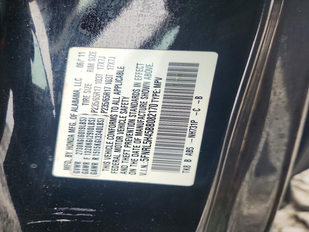 2011 HONDA ODYSSEY
