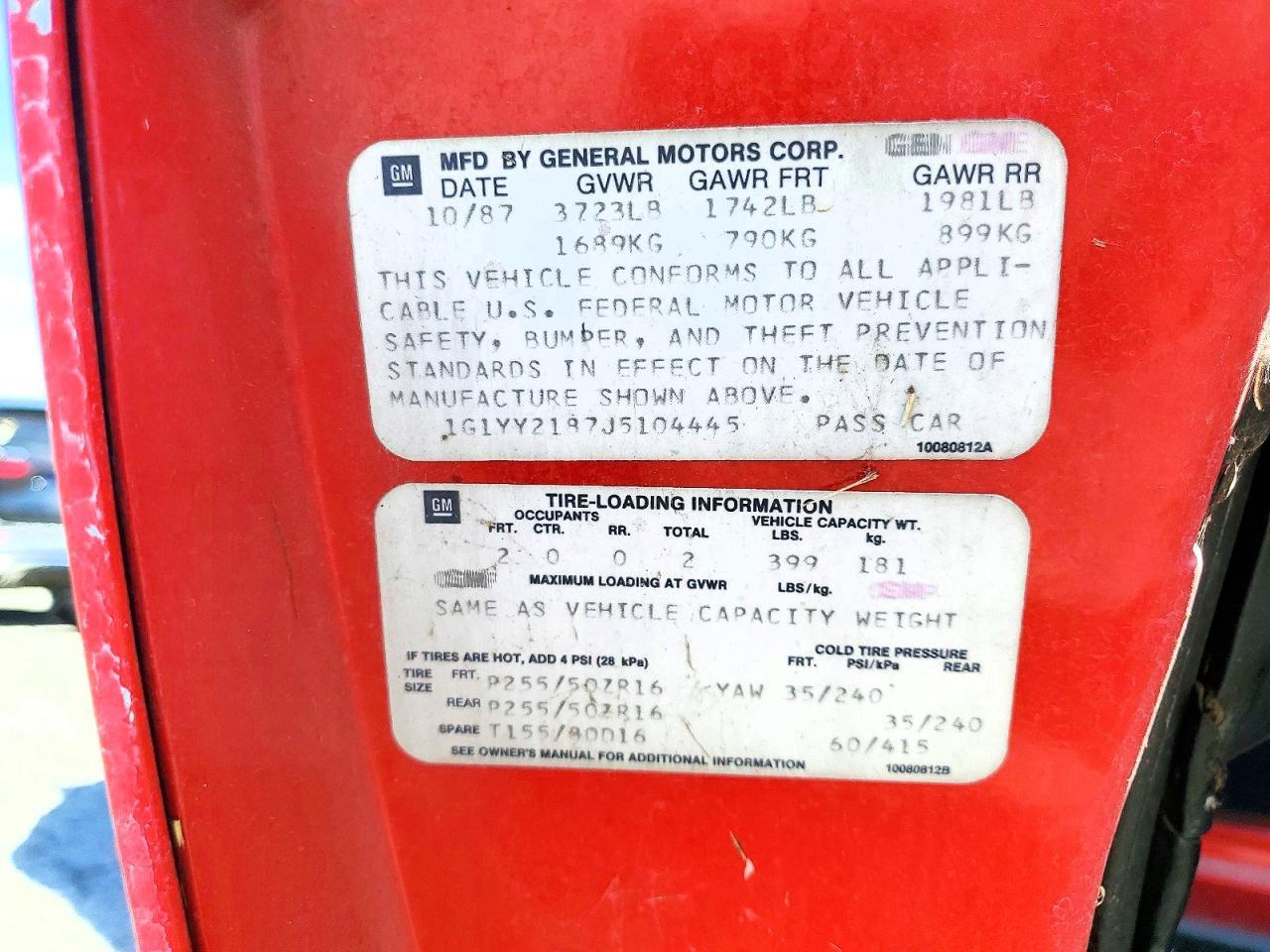 1988 CHEVROLET