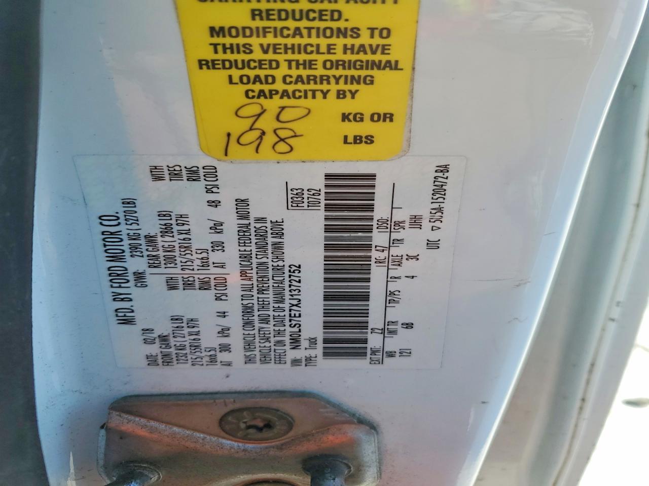 2018 FORD TRANSIT CONNECT