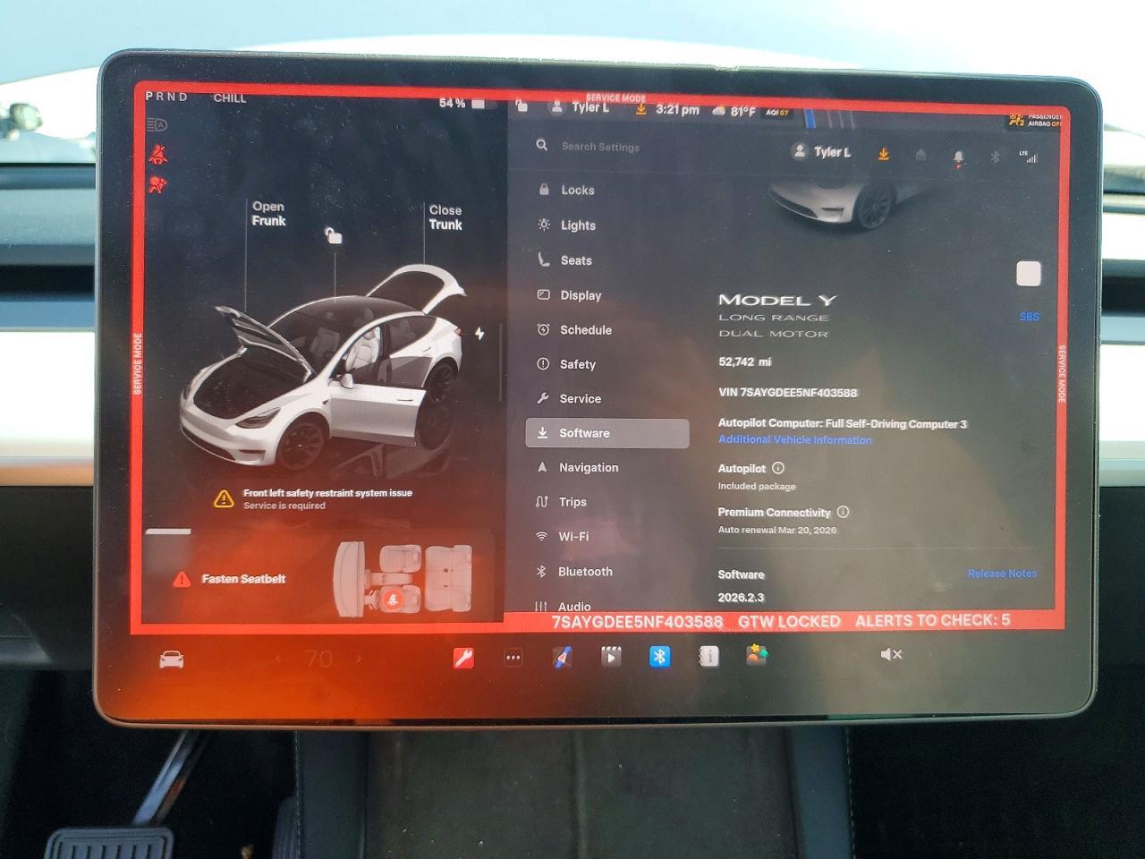 2022 TESLA MODEL Y