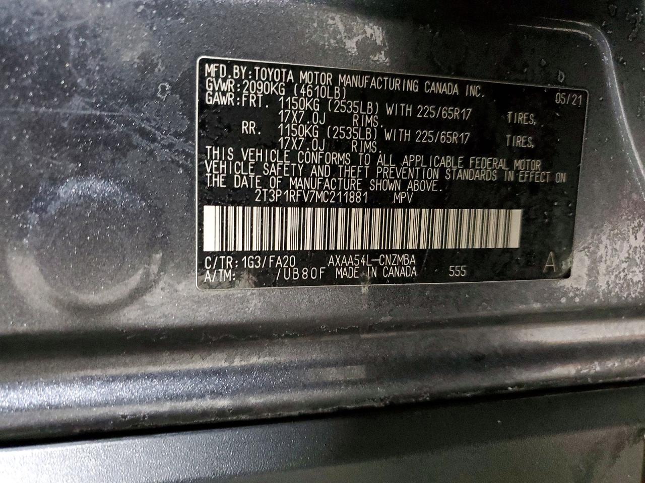 2021 TOYOTA RAV4