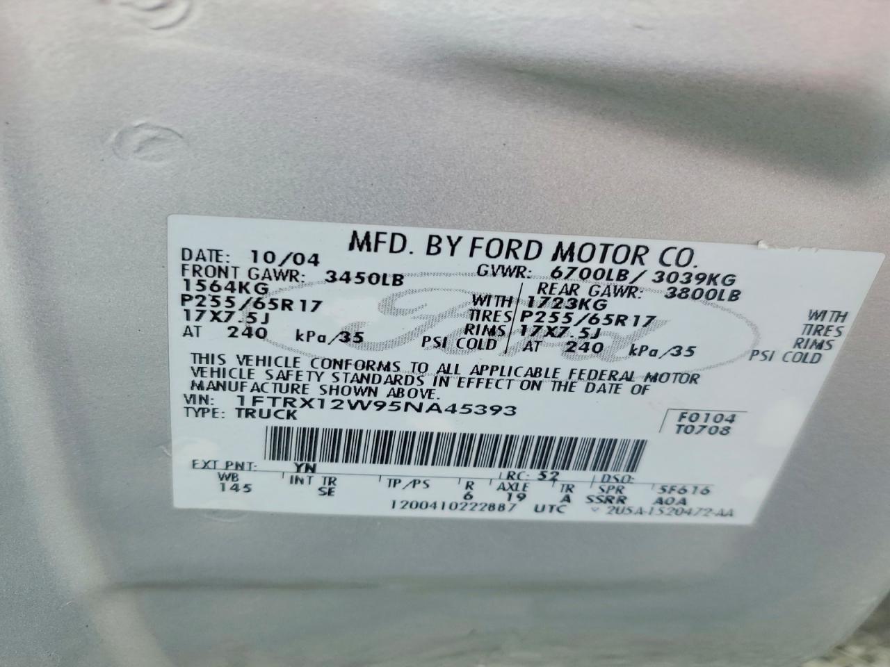 2005 FORD F-150 Lightning