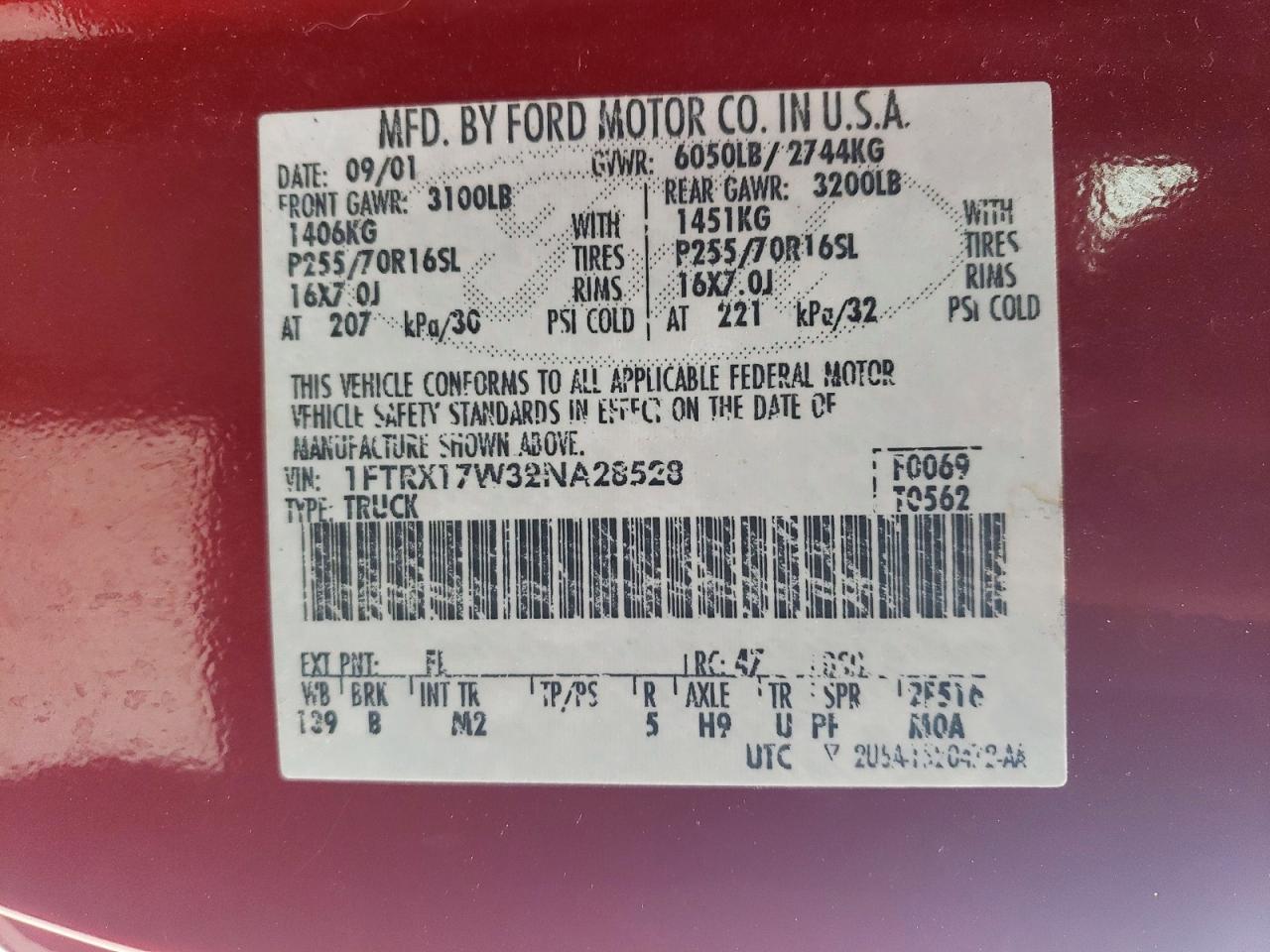 2002 FORD F-150 Lightning