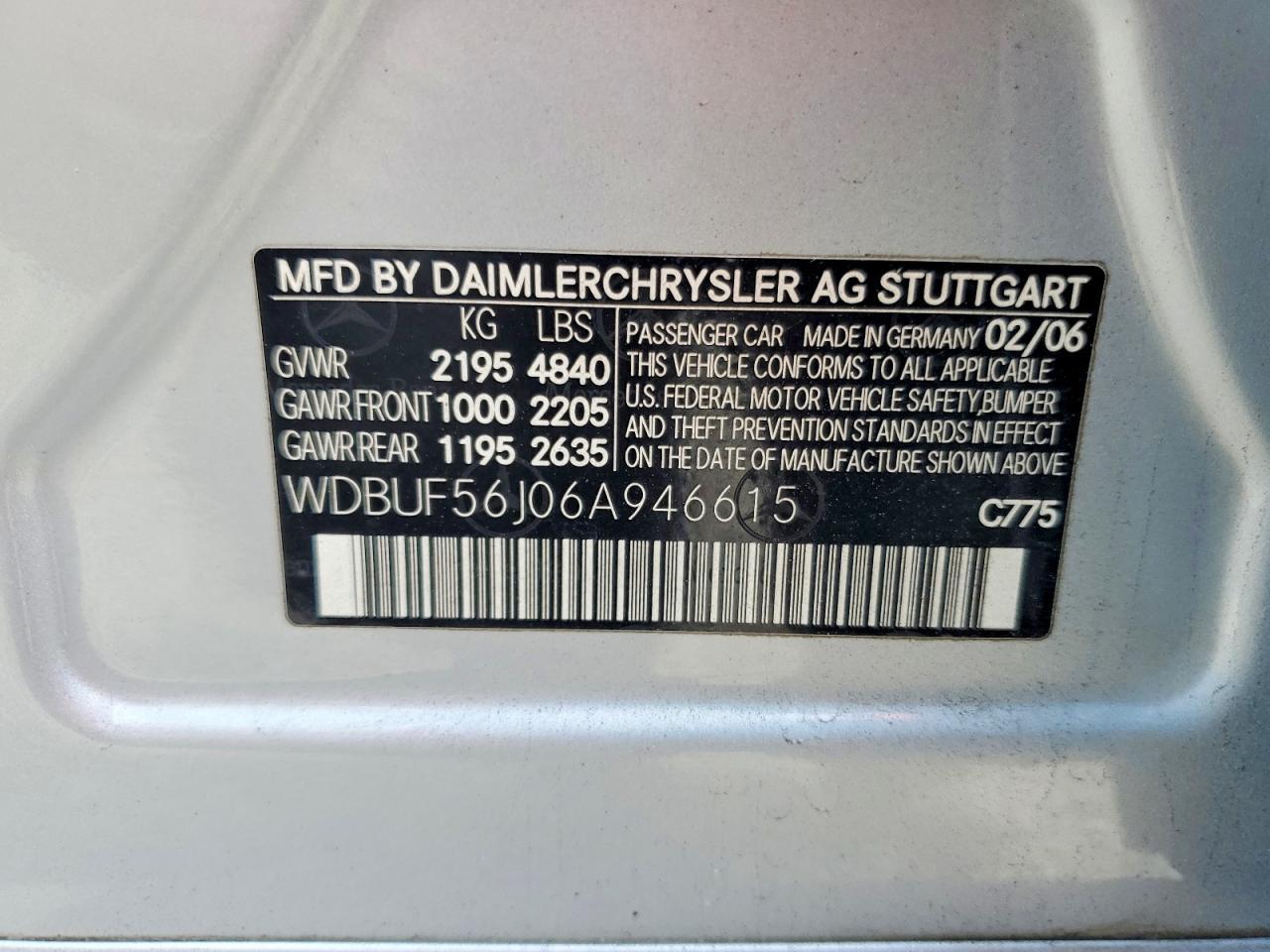 2006 MERCEDES-BENZ E-Class