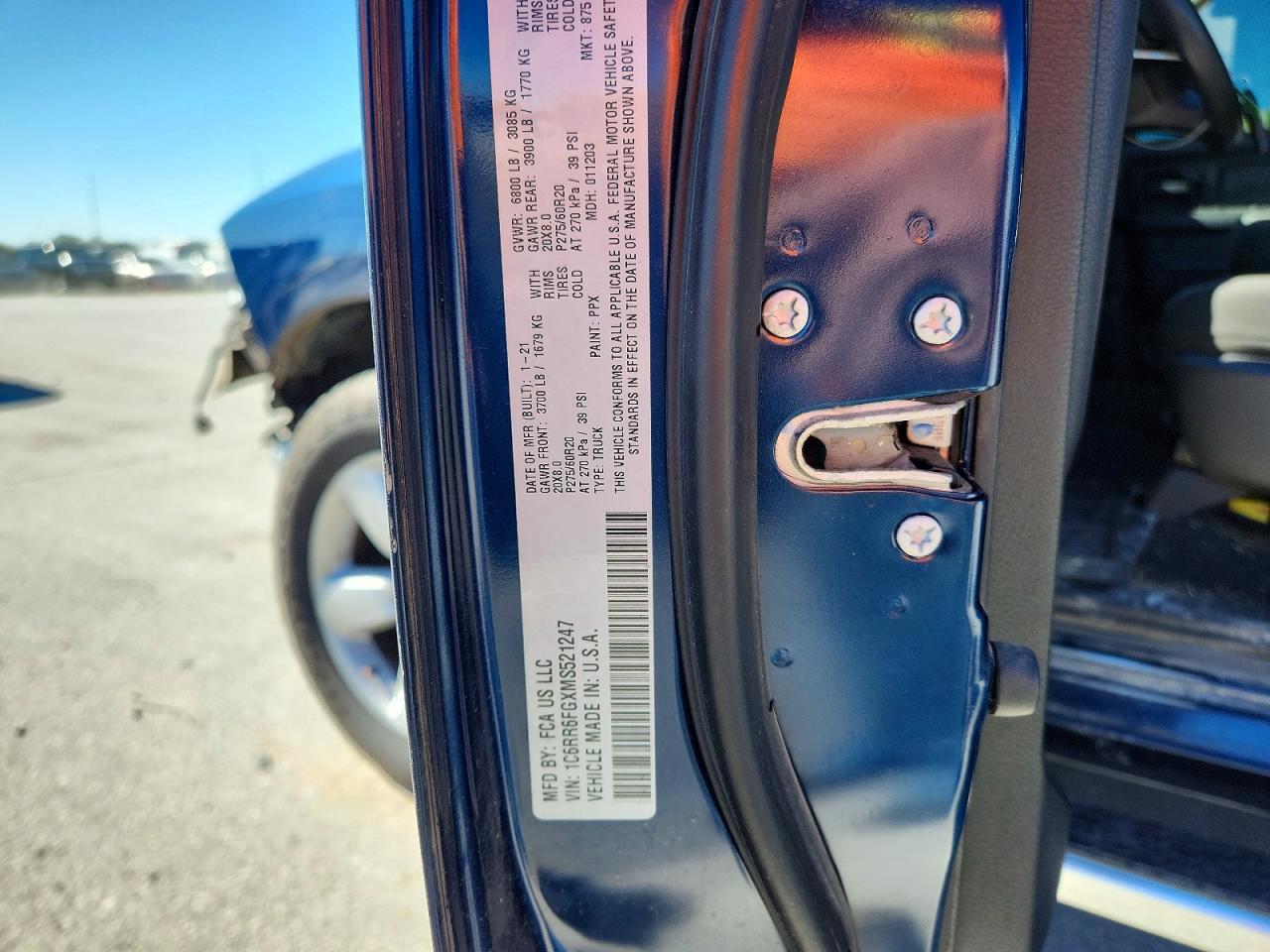 2021 RAM 1500