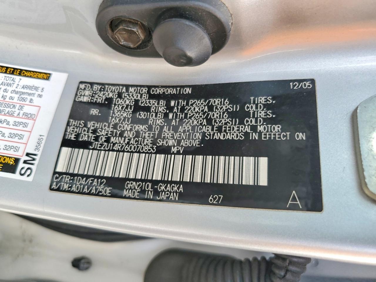 2006 TOYOTA 4Runner