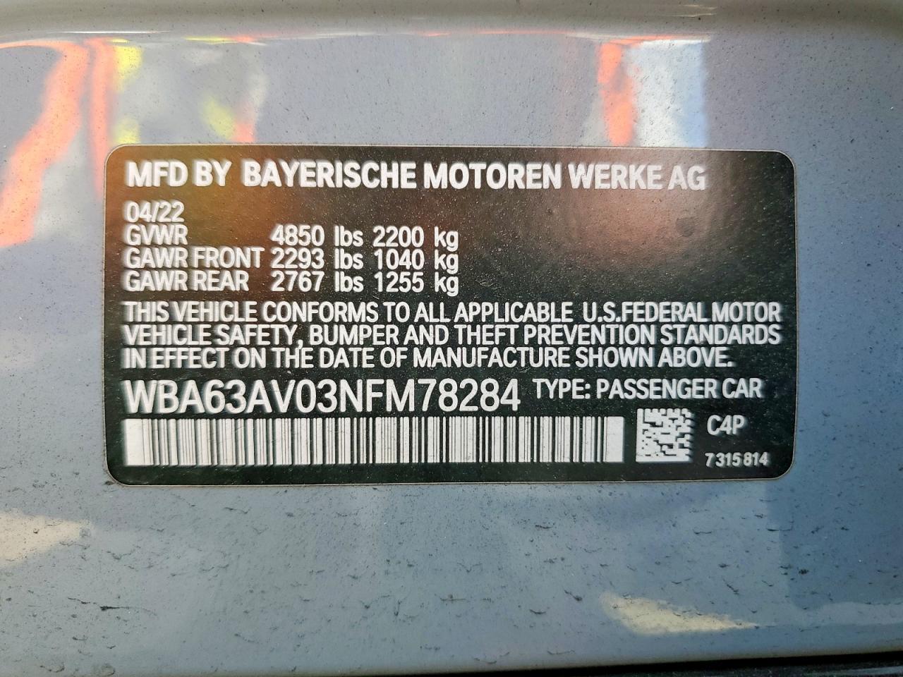 2022 BMW 4 Series