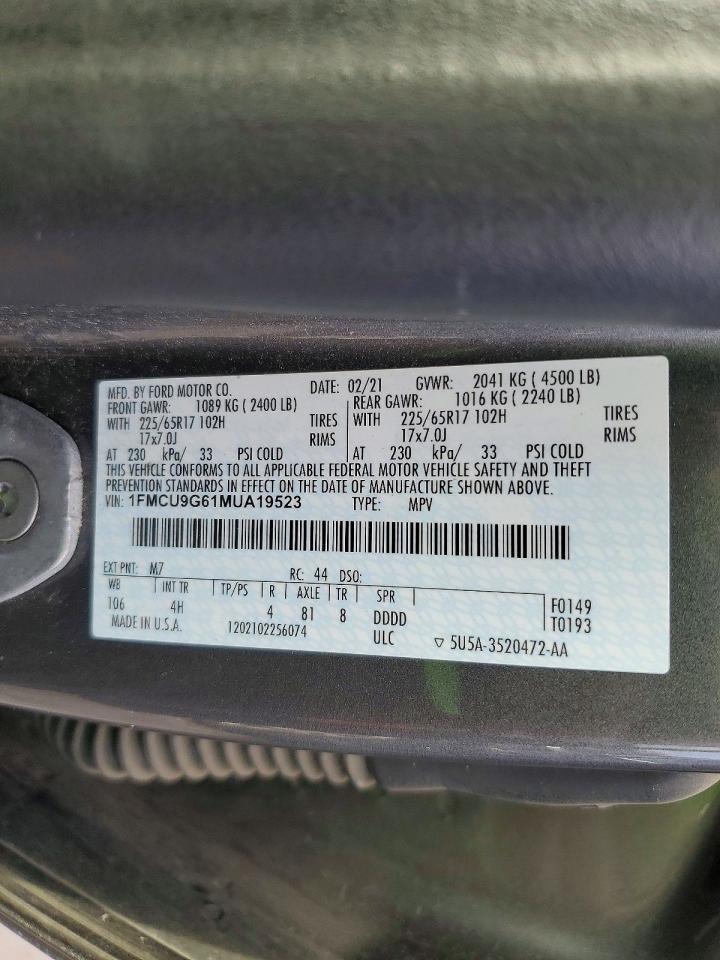 2021 FORD ESCAPE