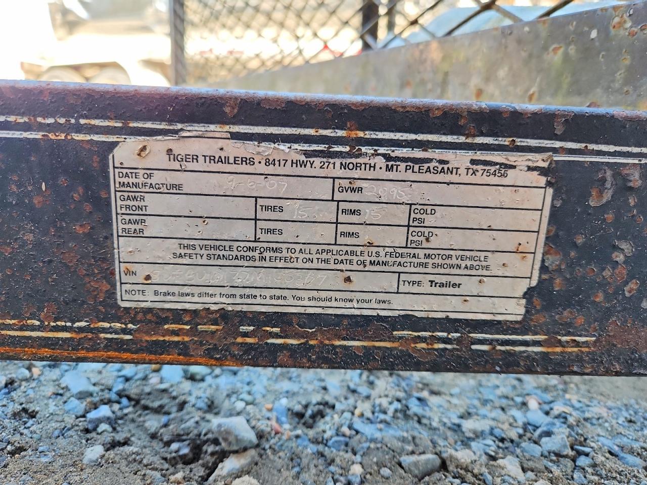 2007 UTILITY TRAILER Other