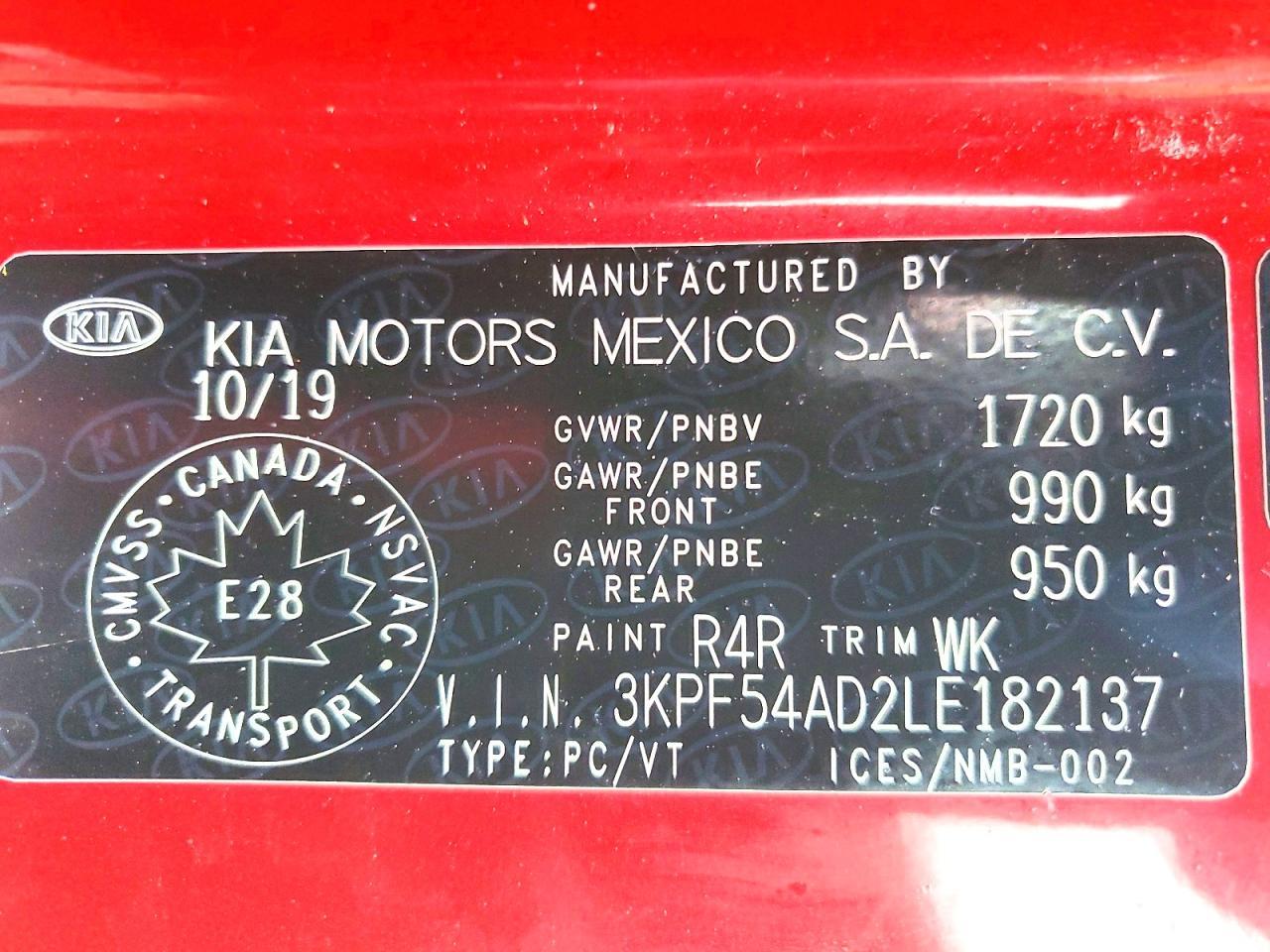 2020 KIA FORTE