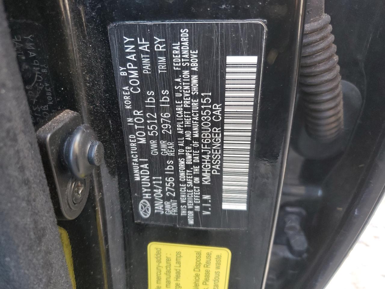 2011 HYUNDAI Equus