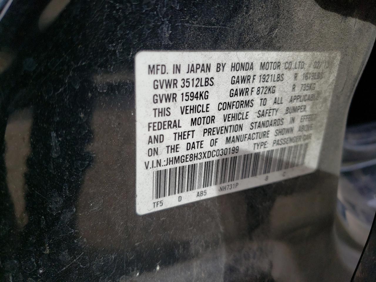 2013 HONDA