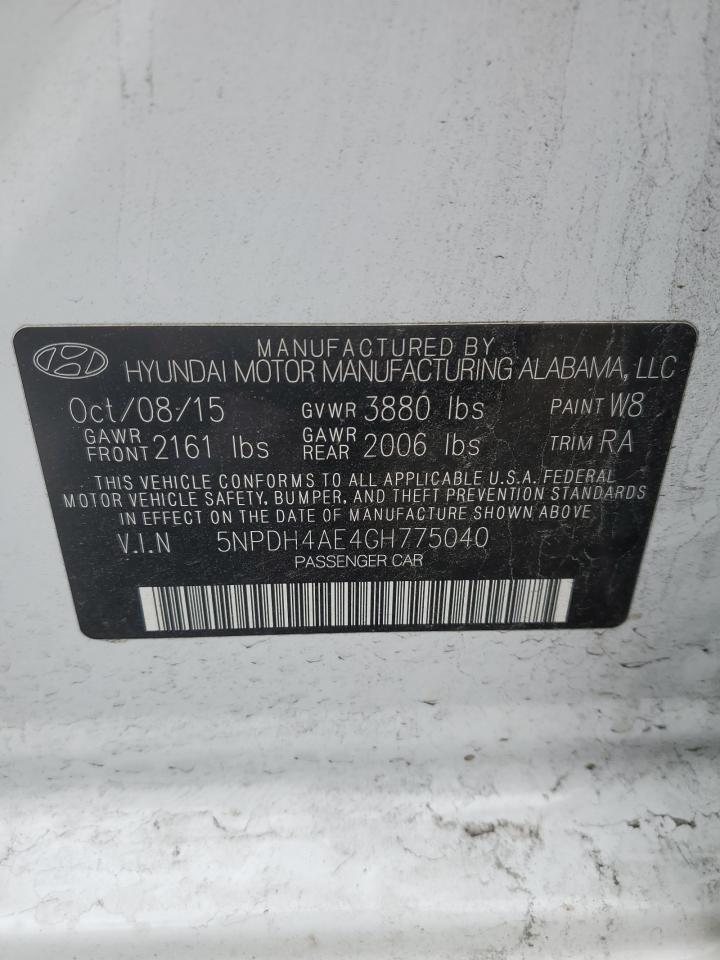 2016 HYUNDAI ELANTRA