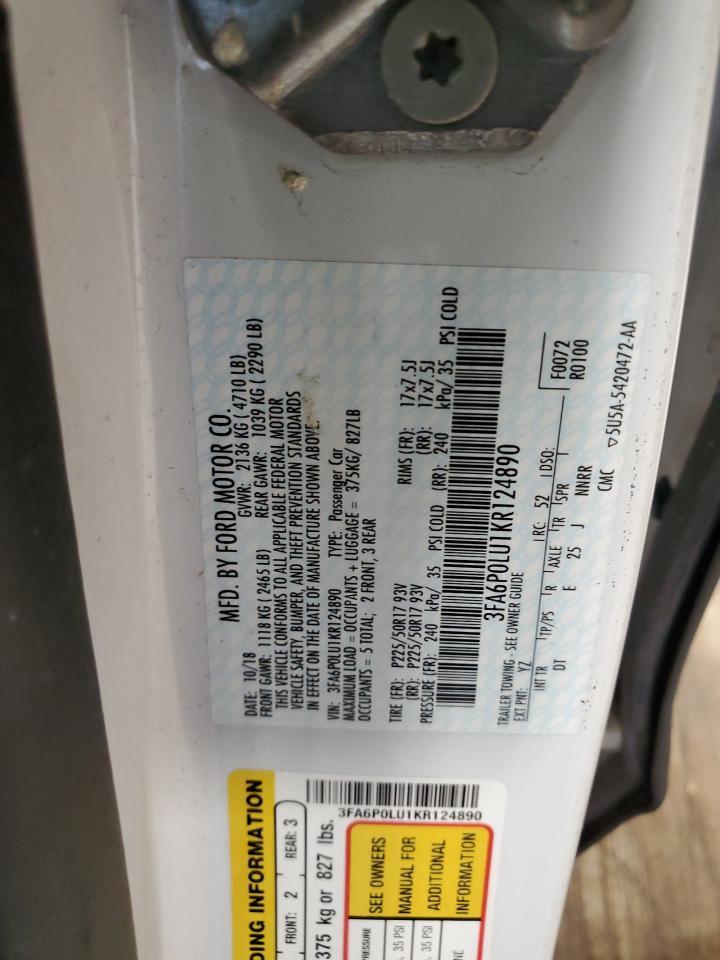 2019 FORD FUSION
