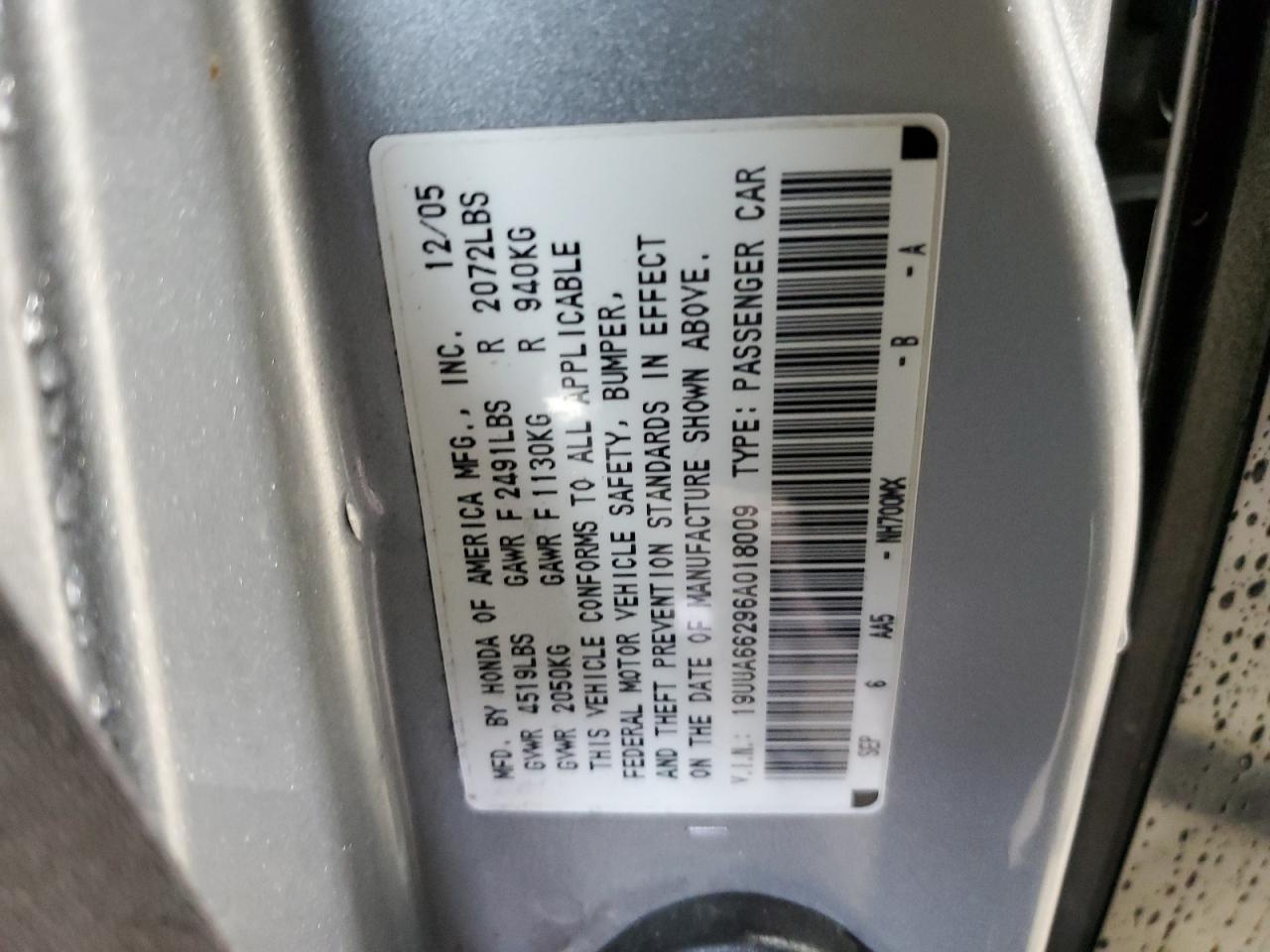 2006 ACURA TL