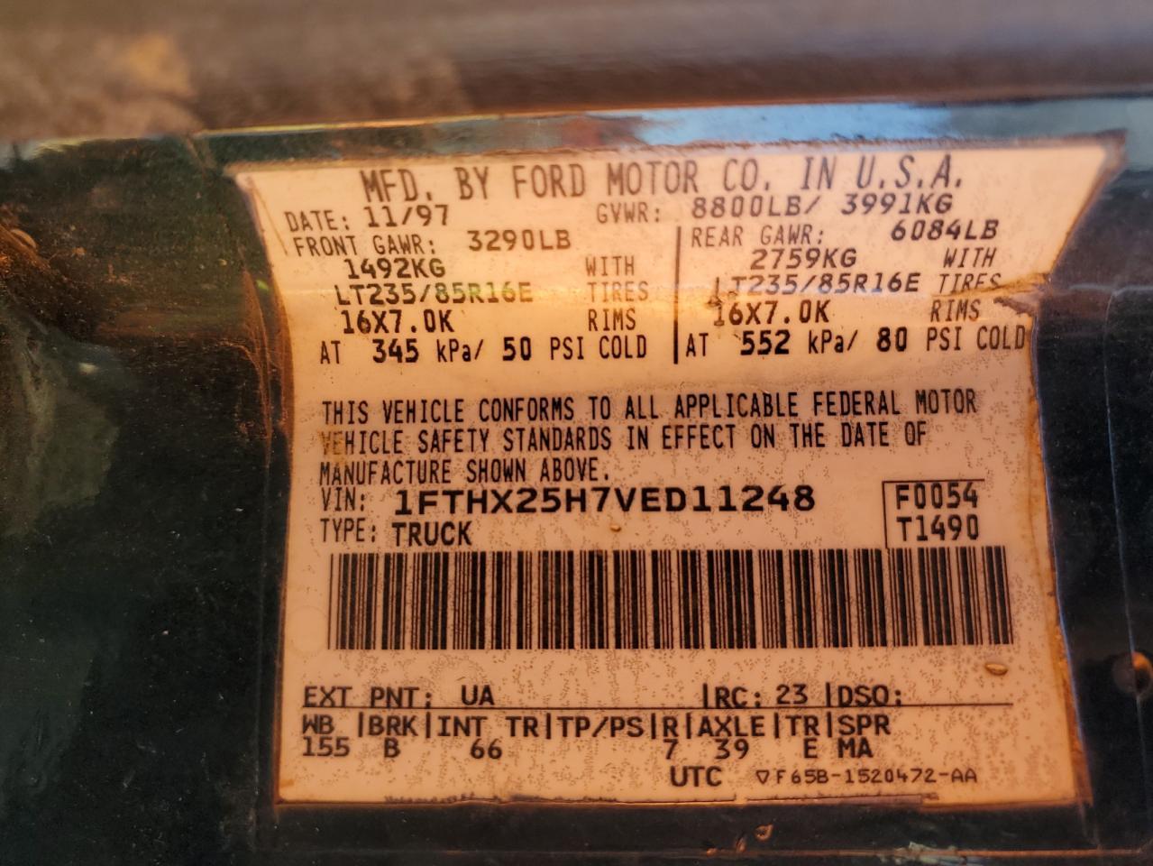 1997 FORD F-250