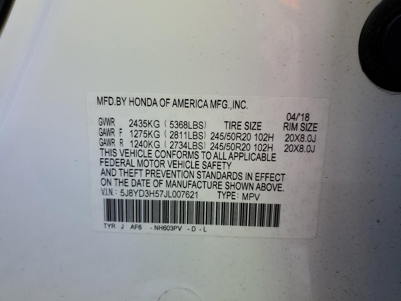 2018 ACURA MDX