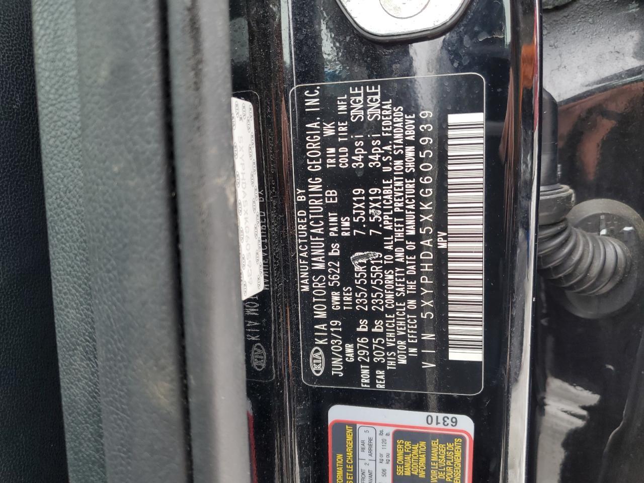 2019 KIA SORENTO