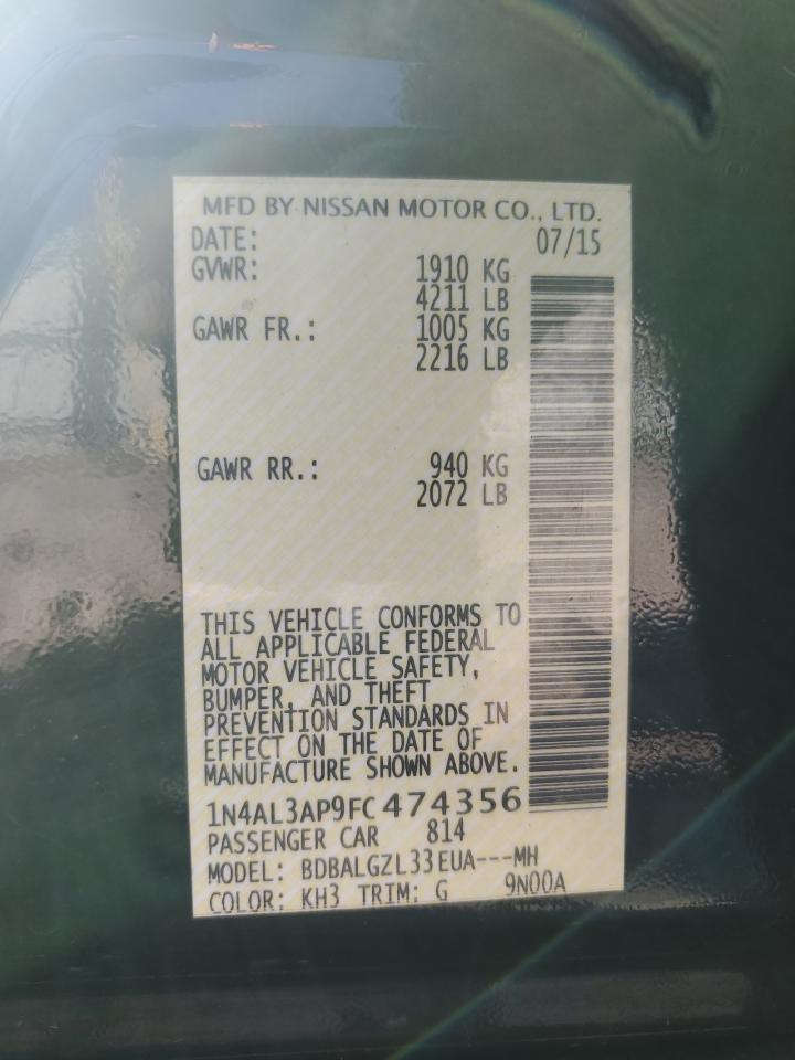 2015 NISSAN ALTIMA