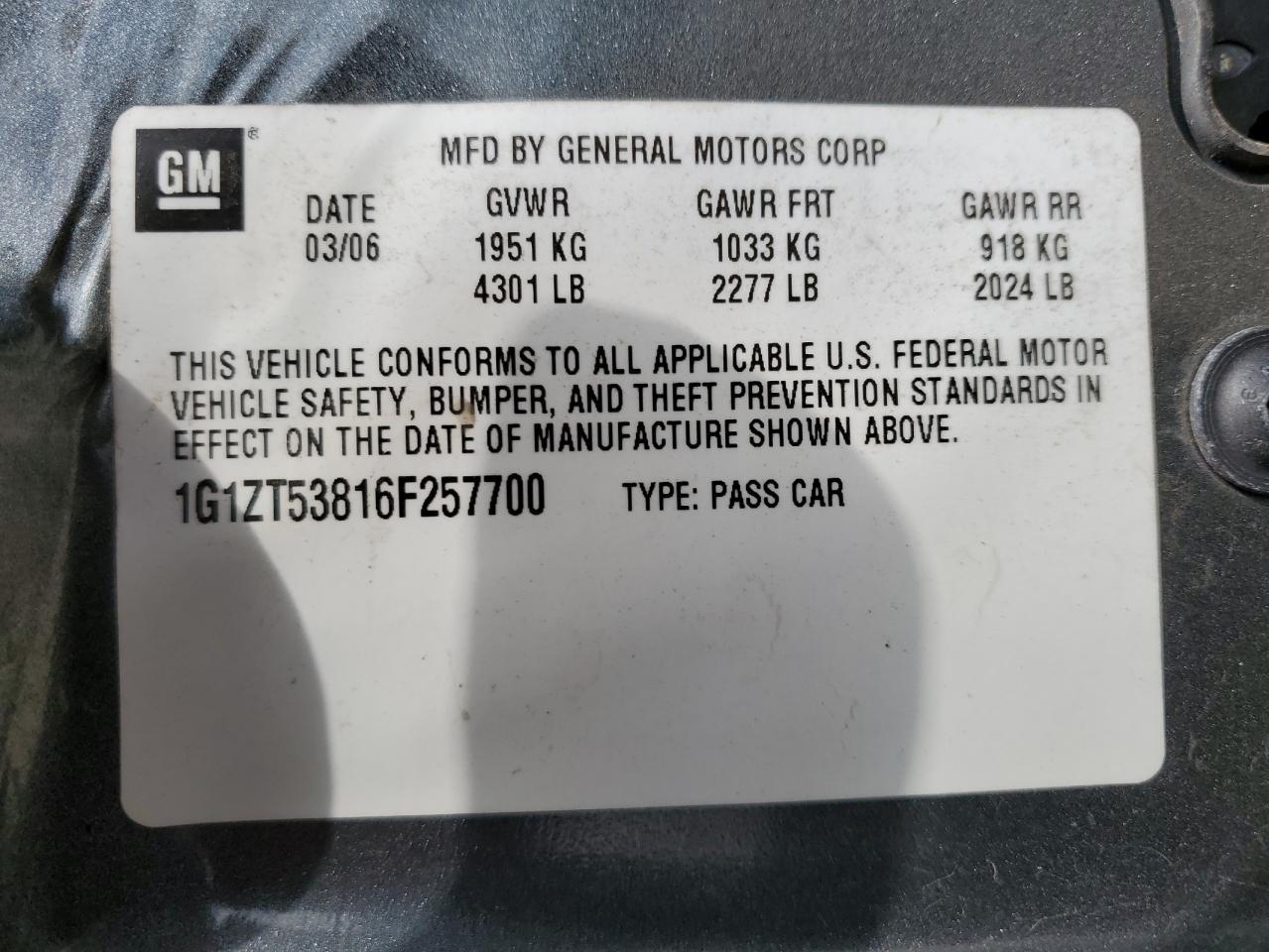 2006 CHEVROLET MALIBU