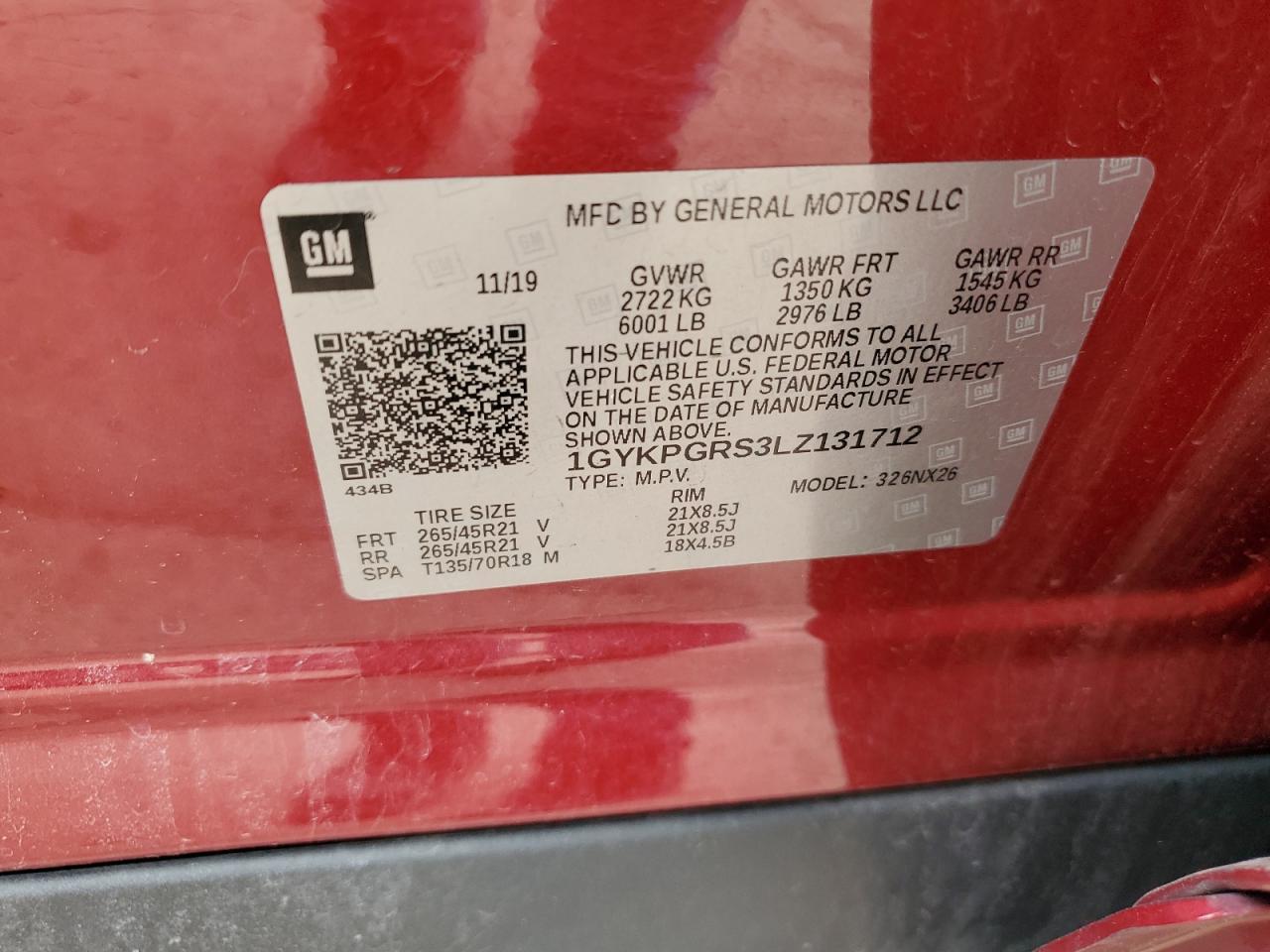 2020 CADILLAC XT6