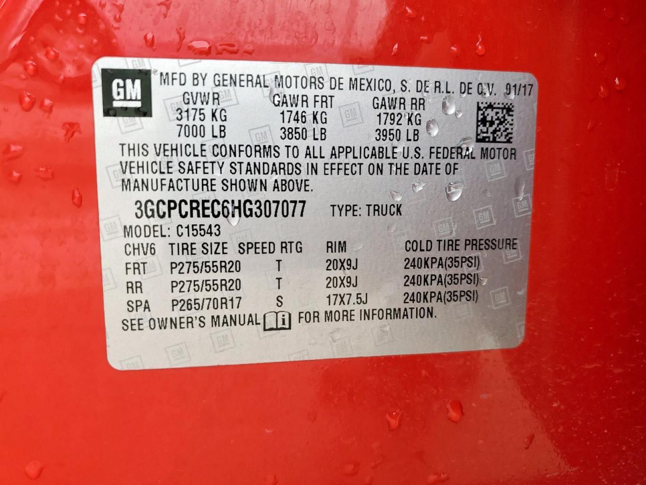 2017 CHEVROLET Silverado