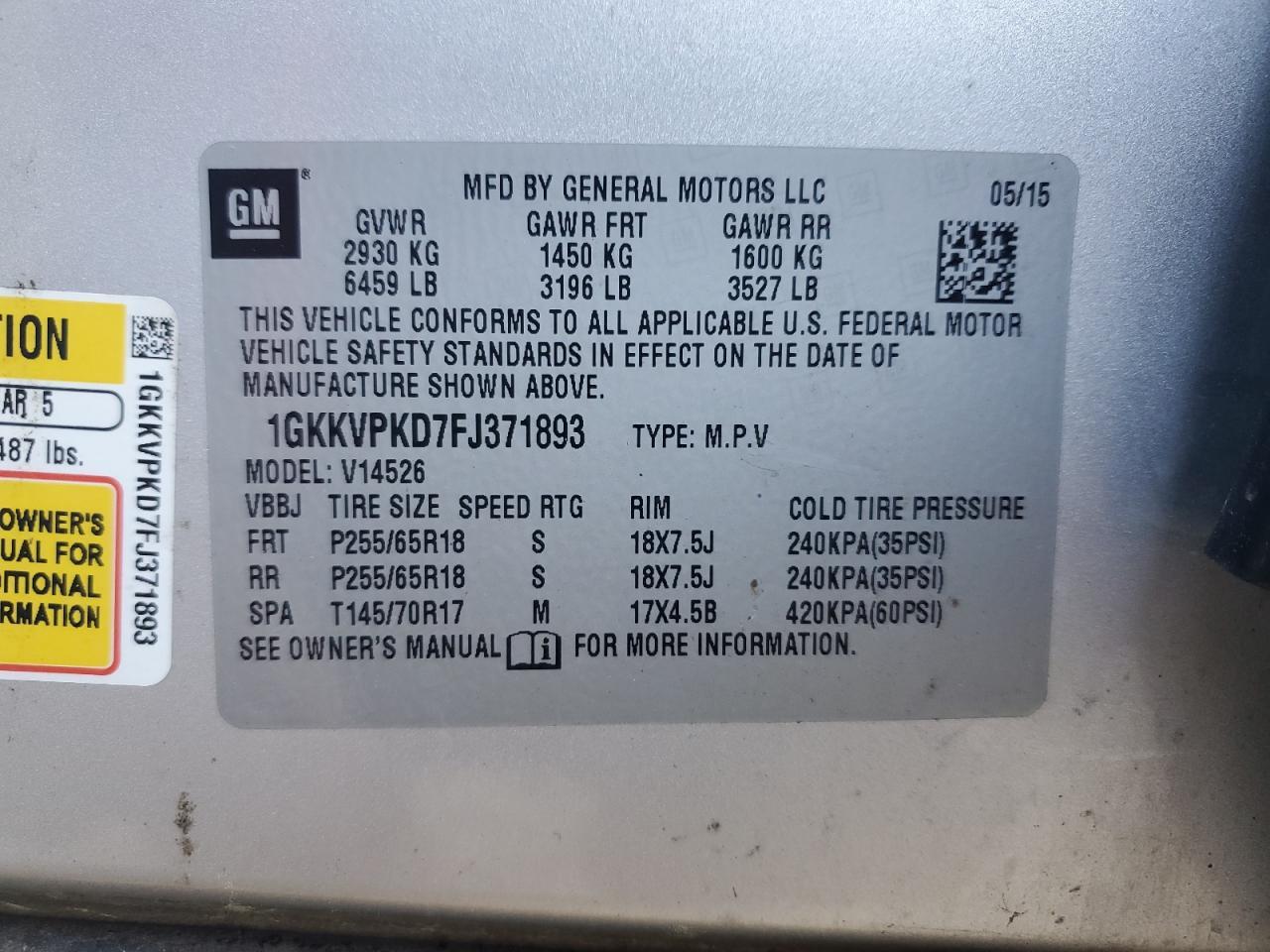 2015 GMC ACADIA