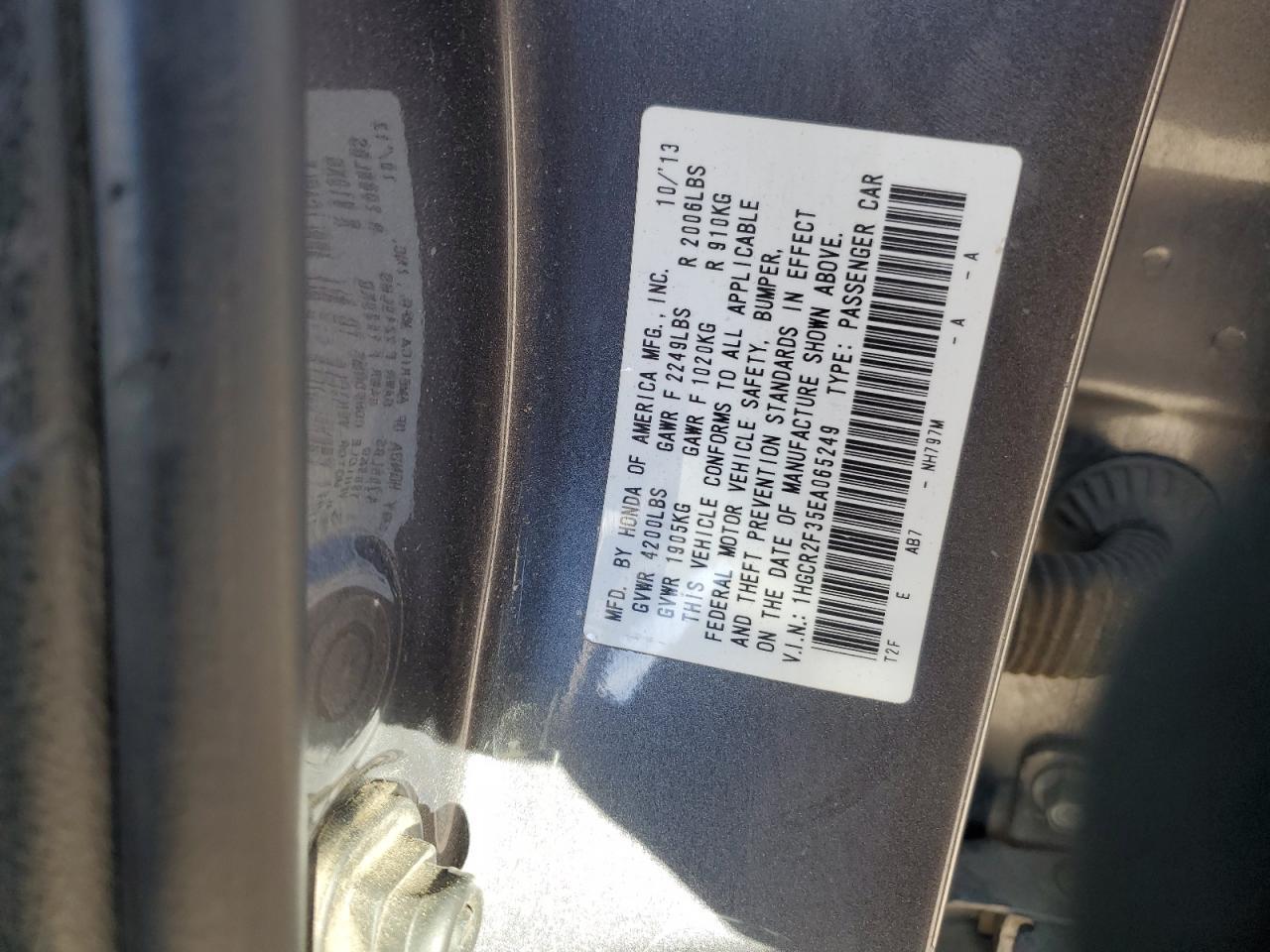 2014 HONDA ACCORD