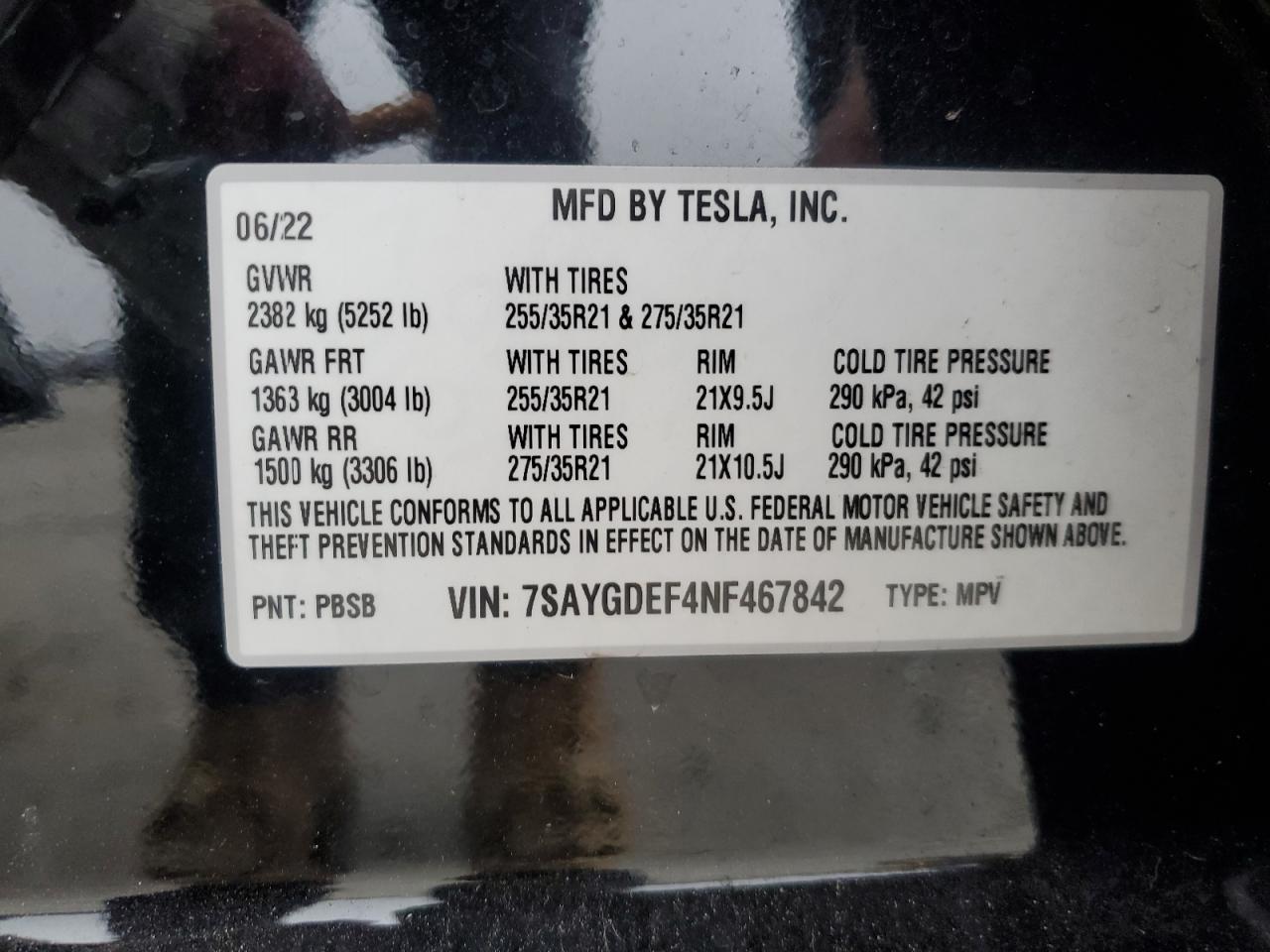 2022 TESLA MODEL Y